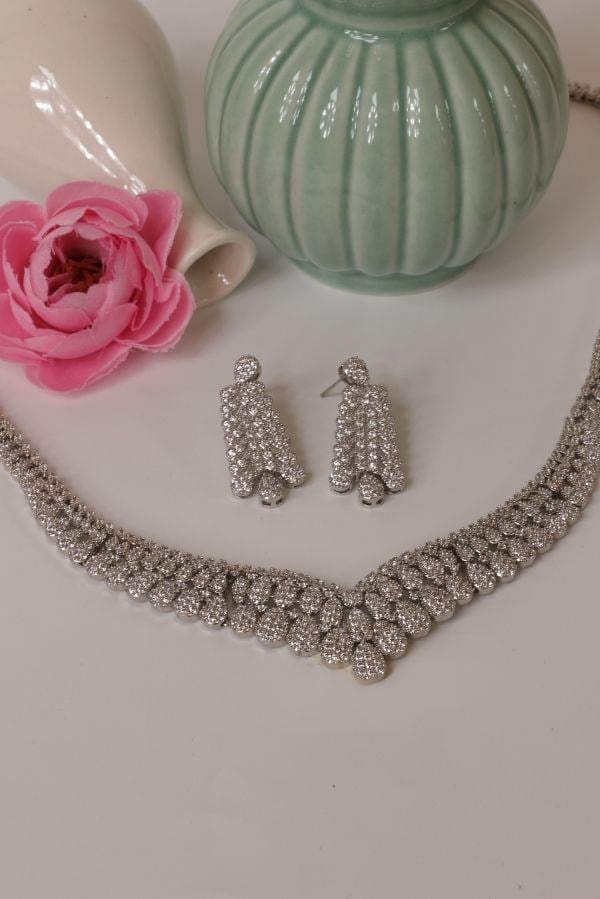 Zirkon Taşlı Set