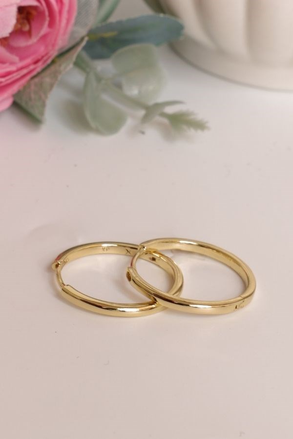 Gold Renk Klasik Model Trend Seri Halka Küpe