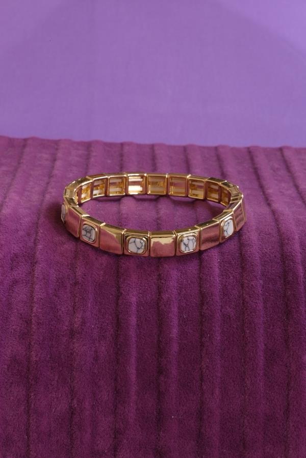 Armband mit goldfarbenem Marmormuster