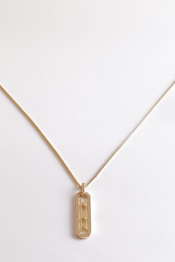 Gold Renk Messika Model Kolye