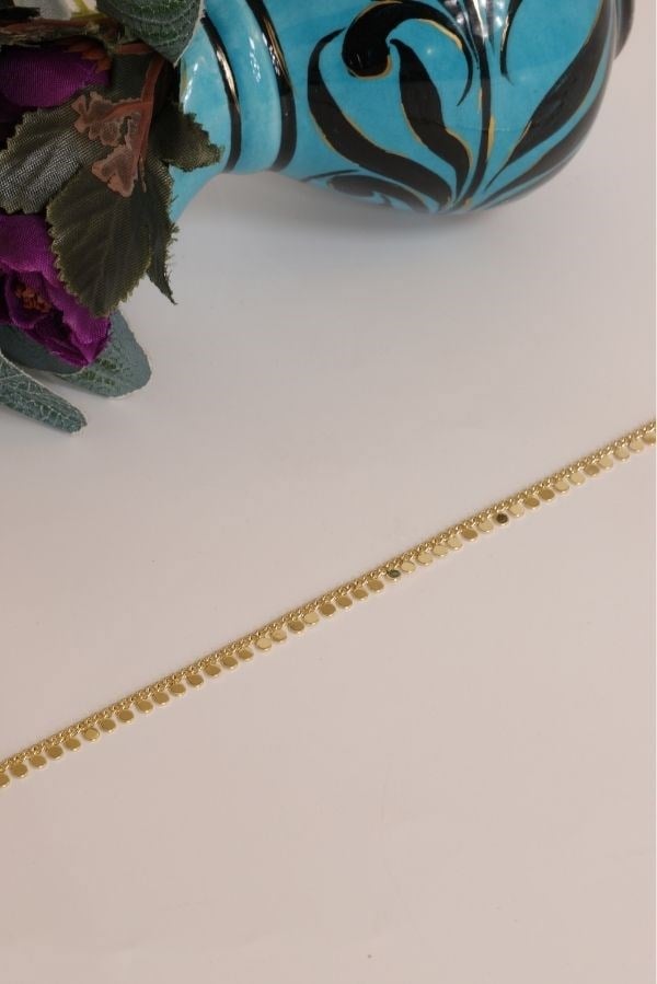 Gold Renk Sık Daire Model Trend Seri Bileklik