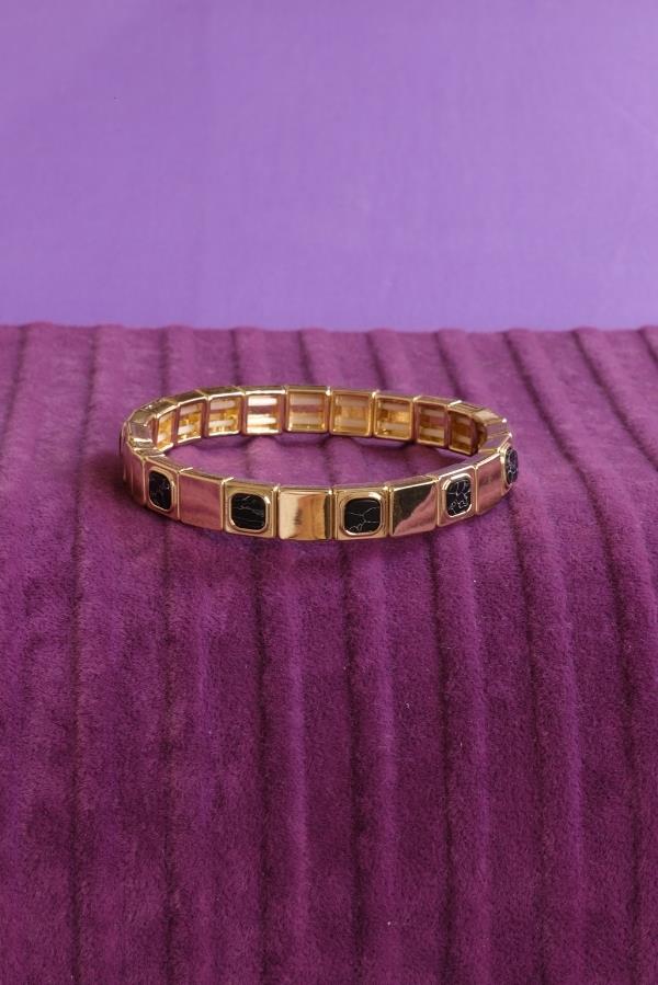 Gold Color Black Gradient Bracelet