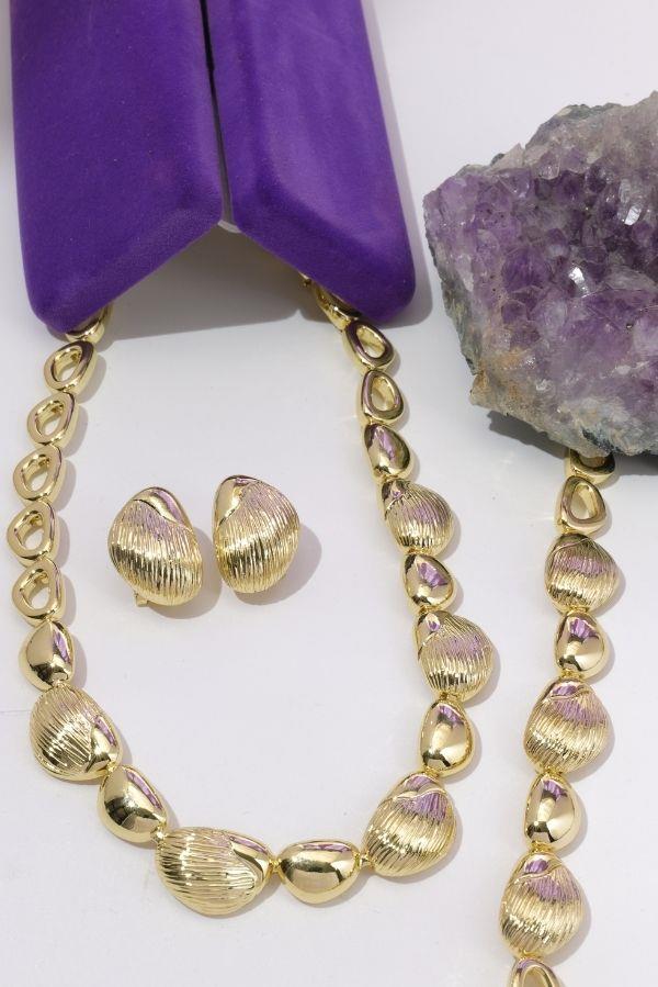  Goldenes Dreifach-Schmuckset