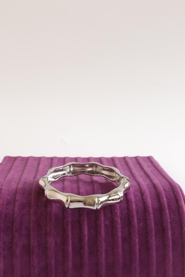 Pince rectangulaire à revêtement argenté