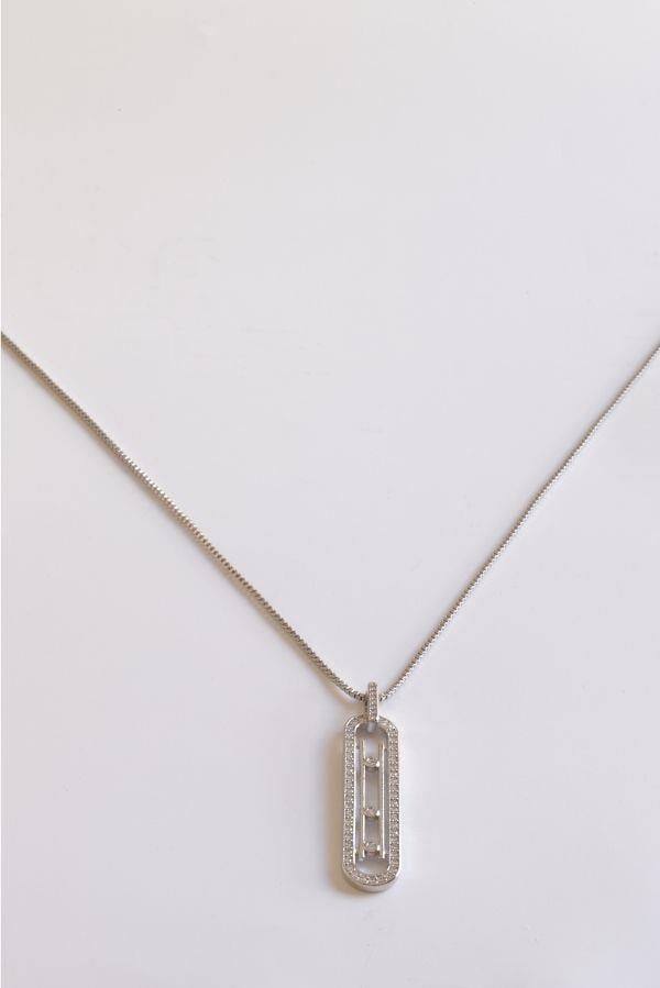 Gümüş Renk Messika Model Kolye