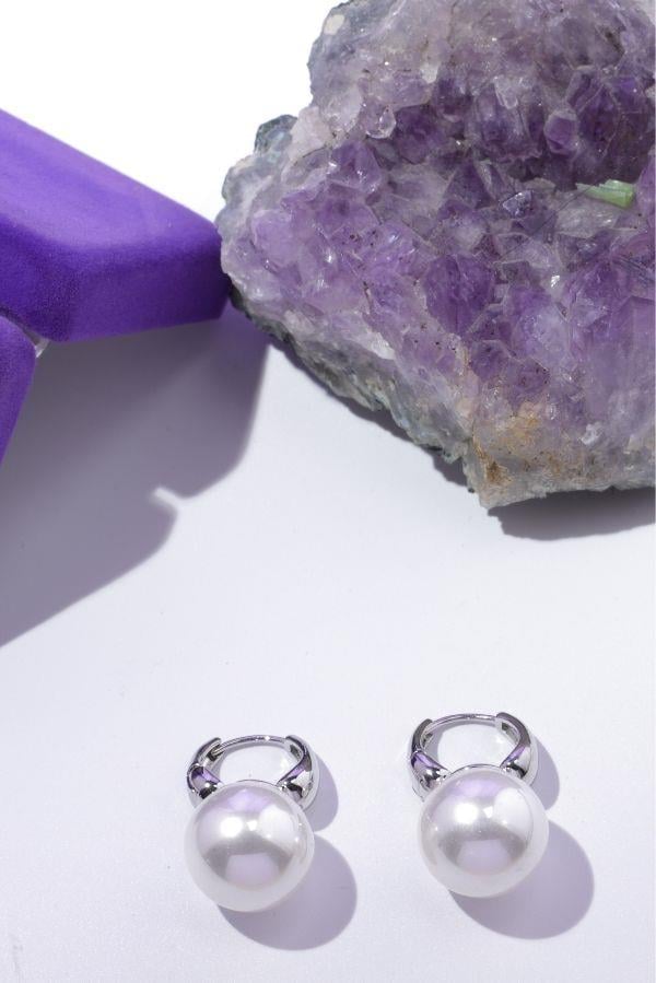 Pearl Silver Earrings