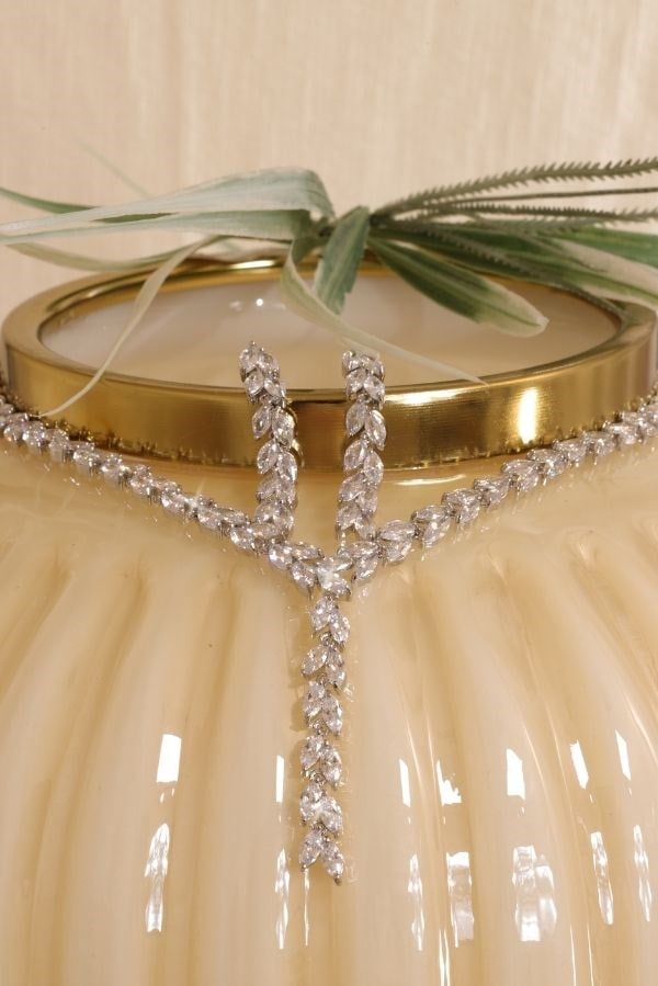 Ensemble de bijoux en pierre de cristal