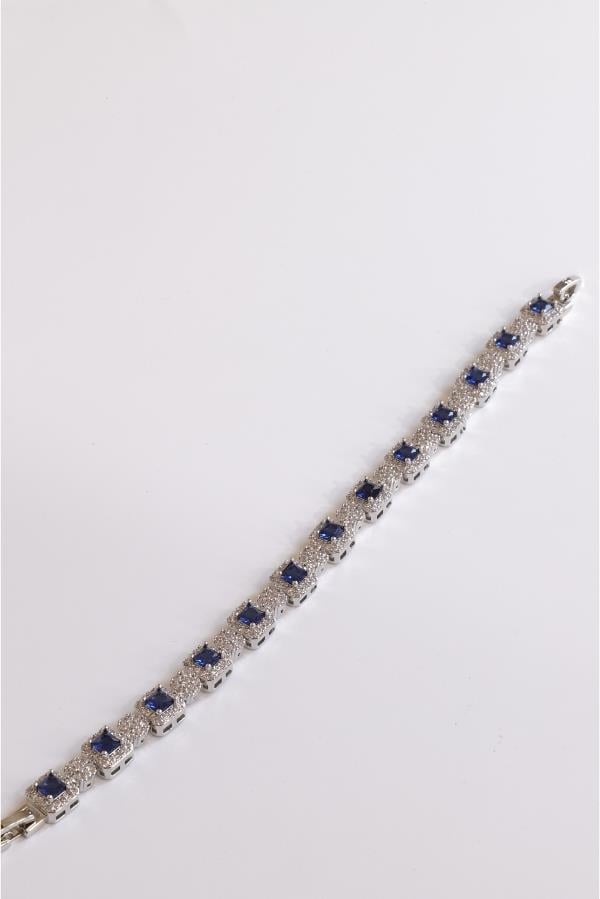 Custom Designed Navy Blue Stone Bracelet