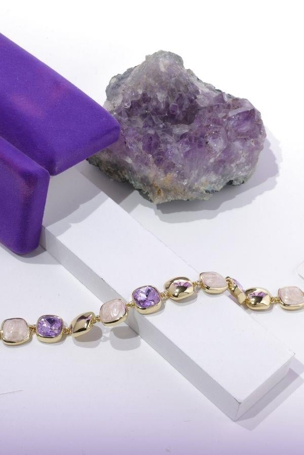 Purple Crystal Bracelet