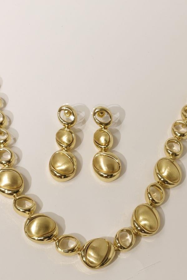 Ensemble de bijoux modèle ovale