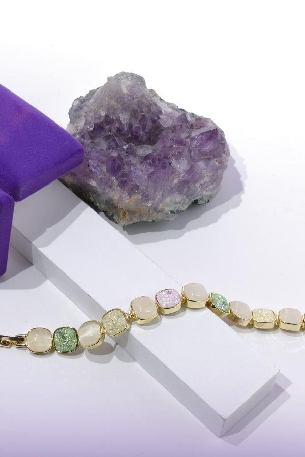  Custom Designed Colorful Crystal Stone Bracelet