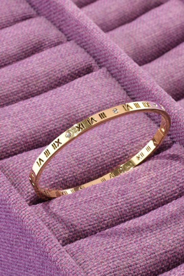 Roma Rakam Kelepçe Bileklik