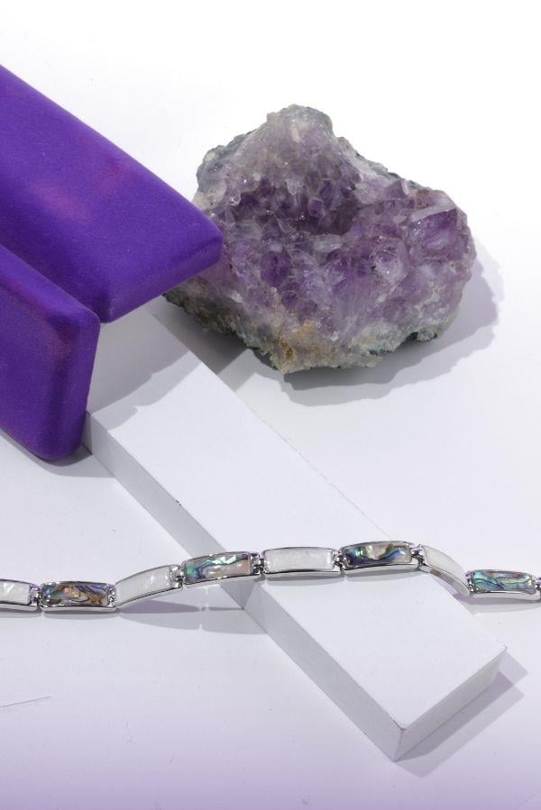 Sedefli Köşeli Bileklik