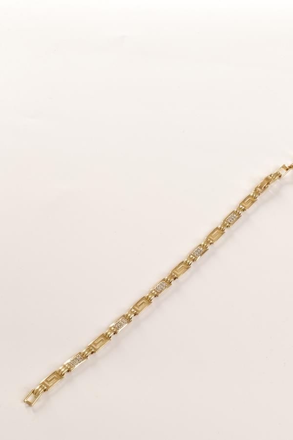 Bracelet plaqué orné de pierres de la collection Trend