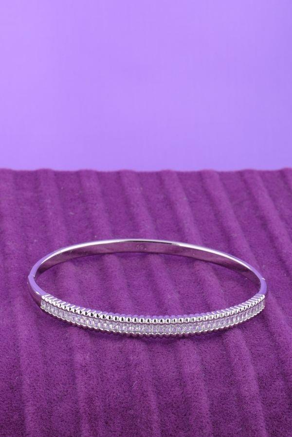 Taşlı Gümüş Kelepçe