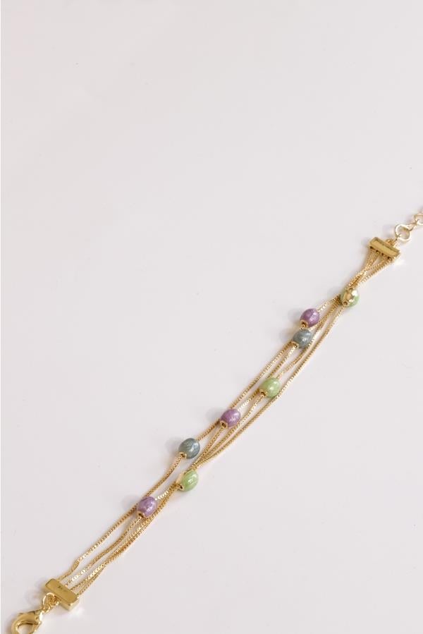 Custom Designed Three-Color Coated Bracelet