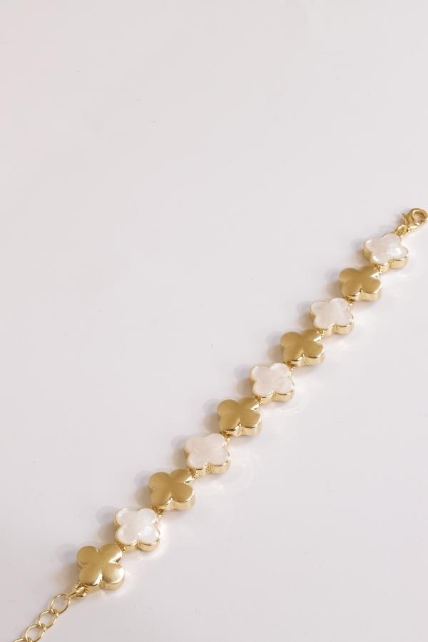 Custom Designed Clover Veneer Bracelet