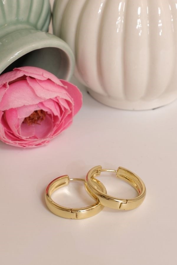 Round Gold Earrings