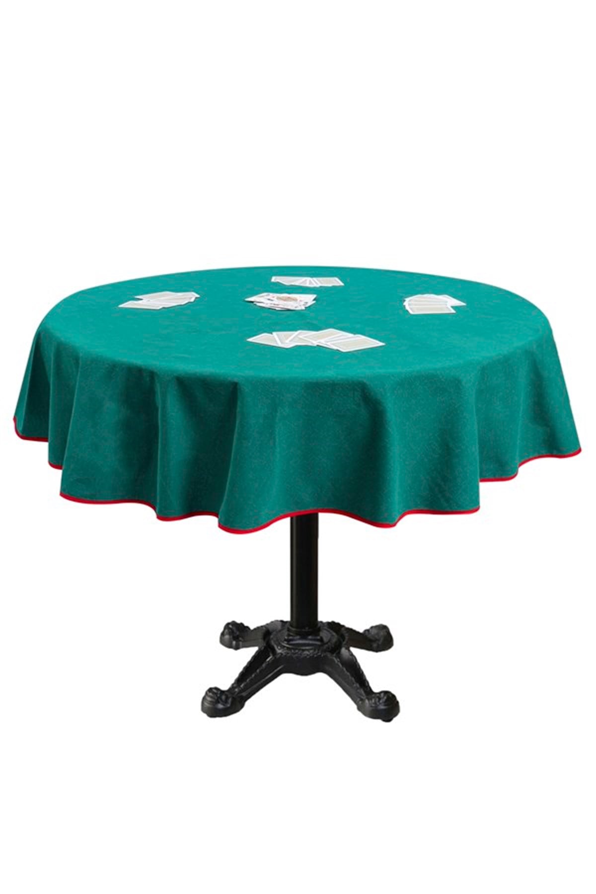 HOMAKS Oyun Masa Örtüsü Çuha Kumaş 150cm Daire