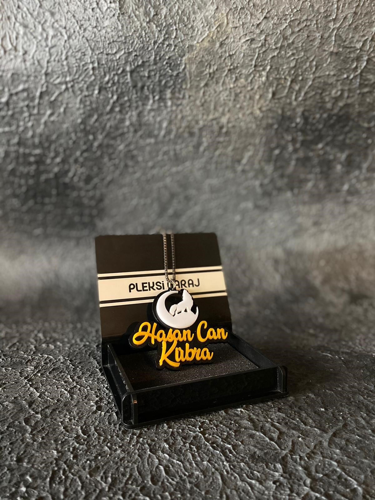 3D Bozkurt Ayna Süsü