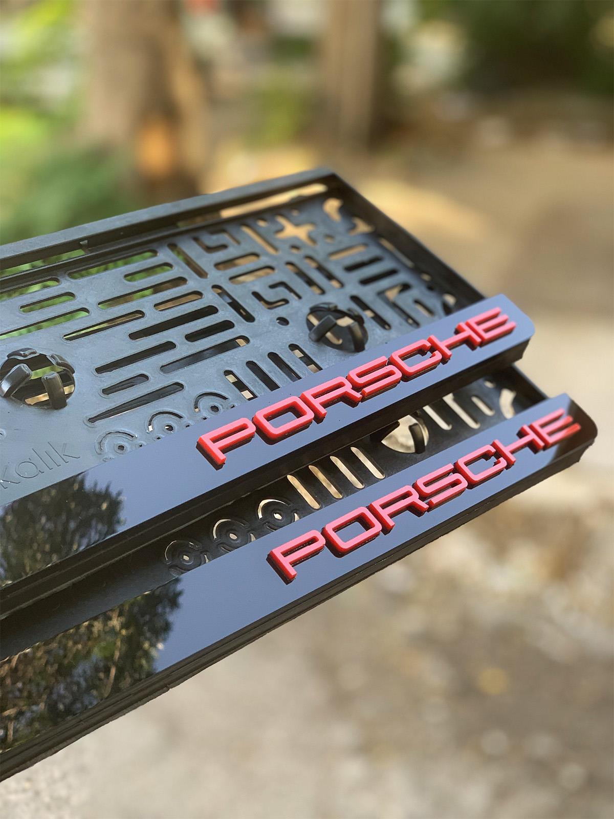 3D Doğuş Oto PORSCHE Takmatik PlakalıkPlakalık