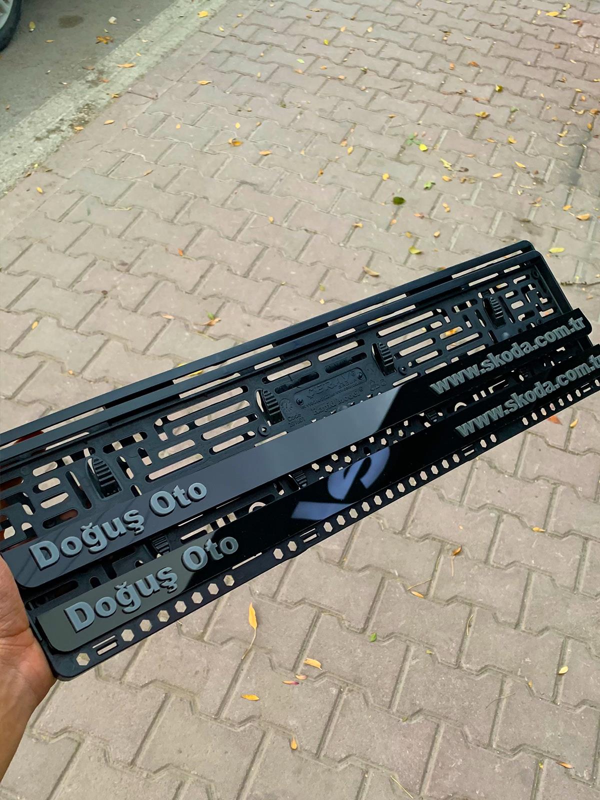 3D Doğuş Oto Skoda Takmadık PlakalıkPlakalık