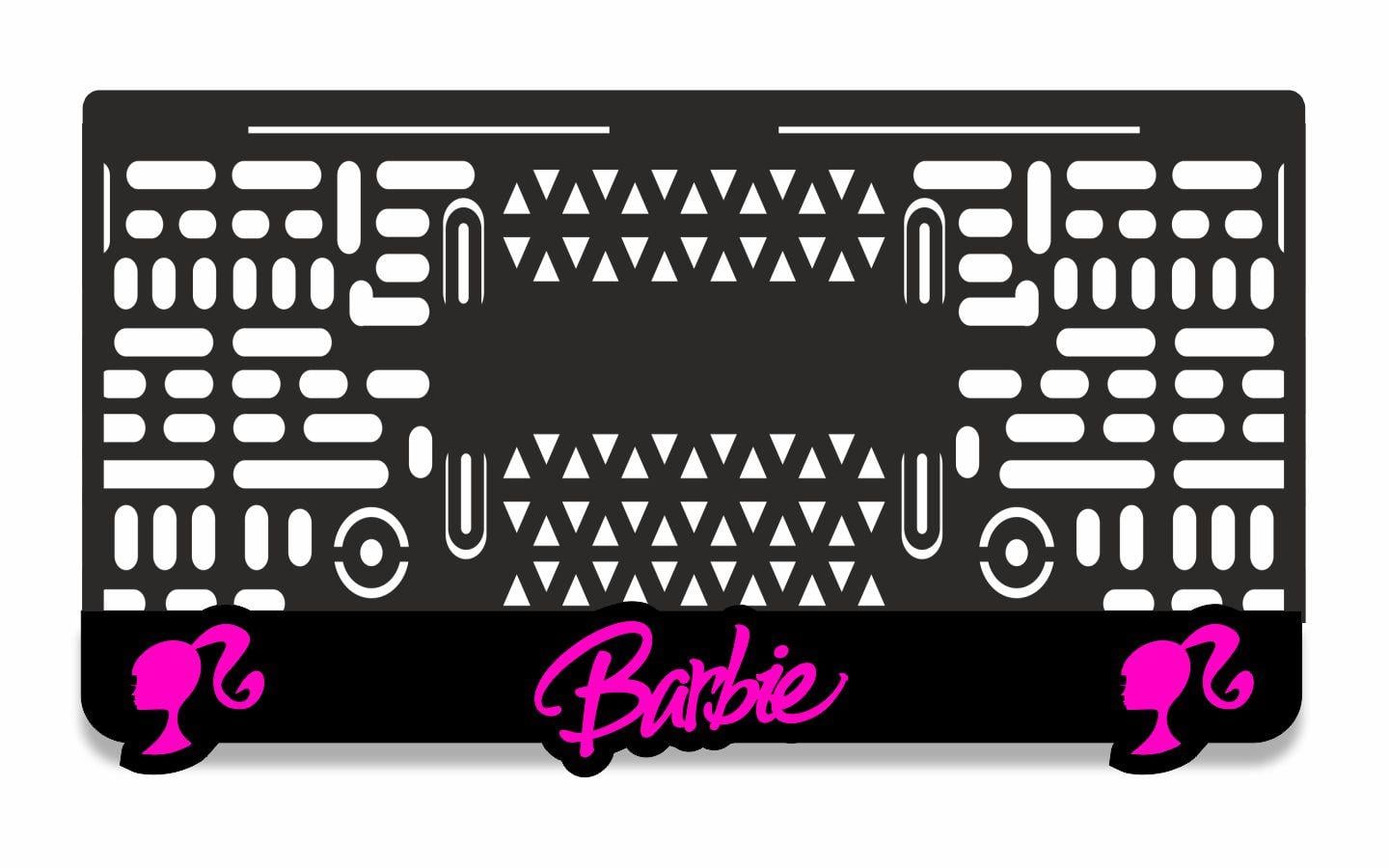 BARBİE 3D  Lazer Kesim Takmatik Motor PlakalıkMotor Plakalık