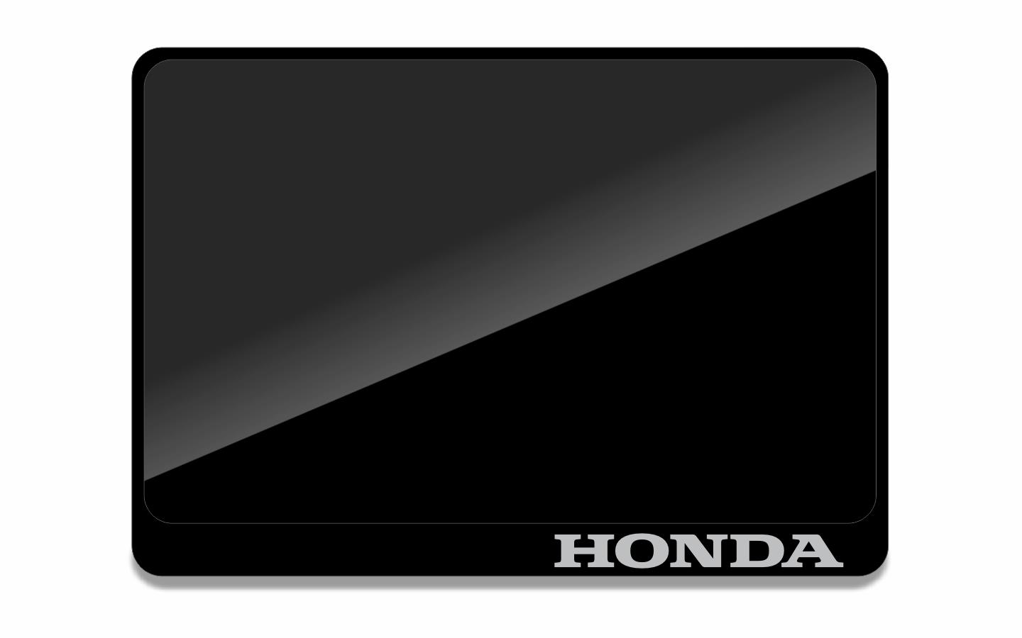 HONDA Gri Renk Akrilik 3D Çerçeveli Pleksi Motor Plakalık Orj Plaka Boyutu İçin 24x15cmMotor Plakalık