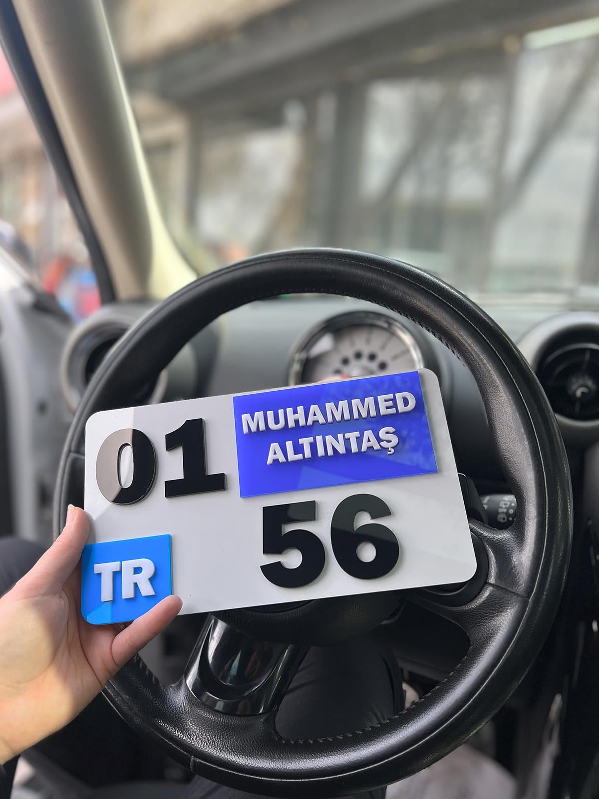 Kare İsimli Özel Dekor Plaka Plakalık