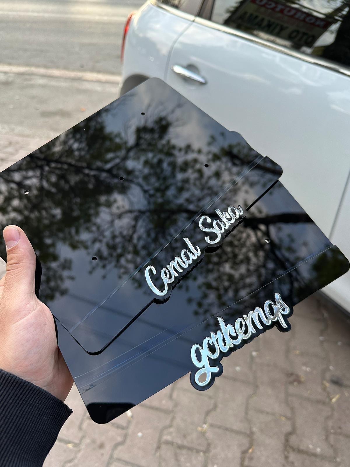 Özel Ölçü Motor Pleksi PlakalıkPlakalık