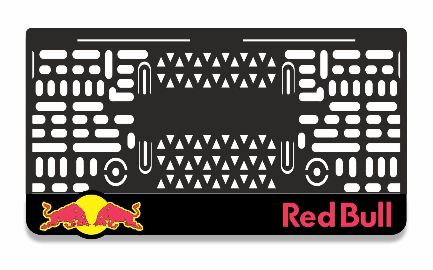 Redbull Lazer Kesim 3D Takmatik Motor PlakalıkMotor Plakalık