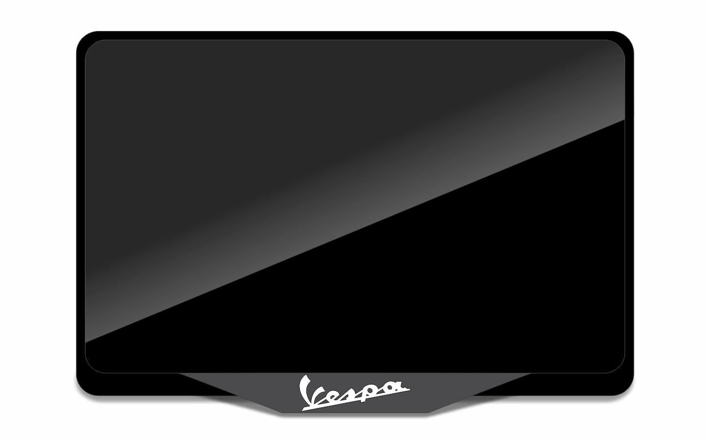 Vespa Akrilik 3D Çerçeveli Mat Pleksi Motor Plakalık Orj Plaka Boyutu İçin 24x15cmPlakalık