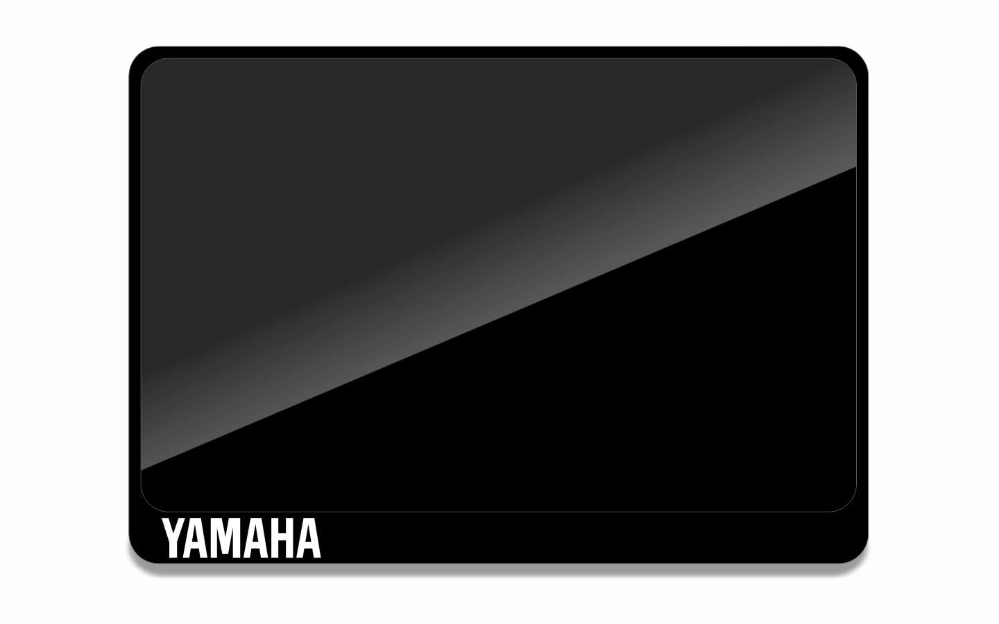 YAMAHA Beyaz Renk Akrilik 3D Çerçeveli Pleksi Motor Plakalık Orj Plaka Boyutu İçin 24x15cmMotor Plakalık