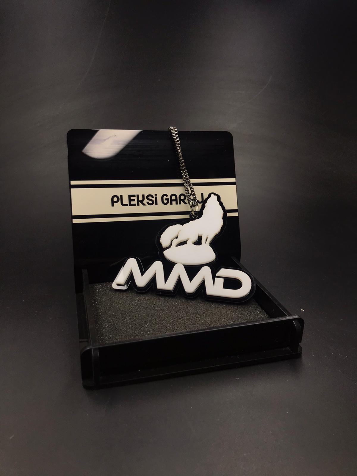 3D Kurtlu Ayna Süsü