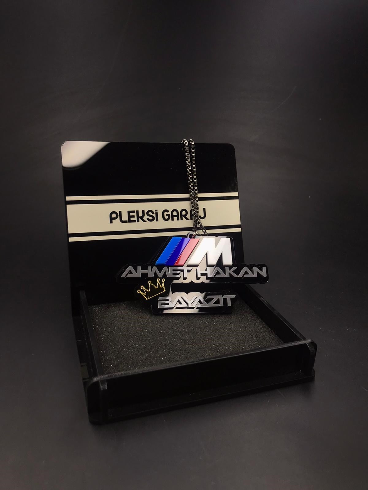 3D MPower Logolu Ayna Süsü