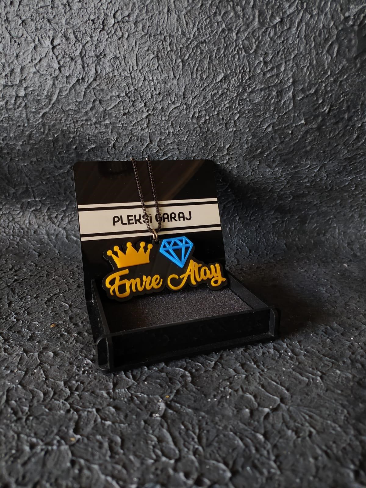 3D Taç Elmas Ayna Süsü