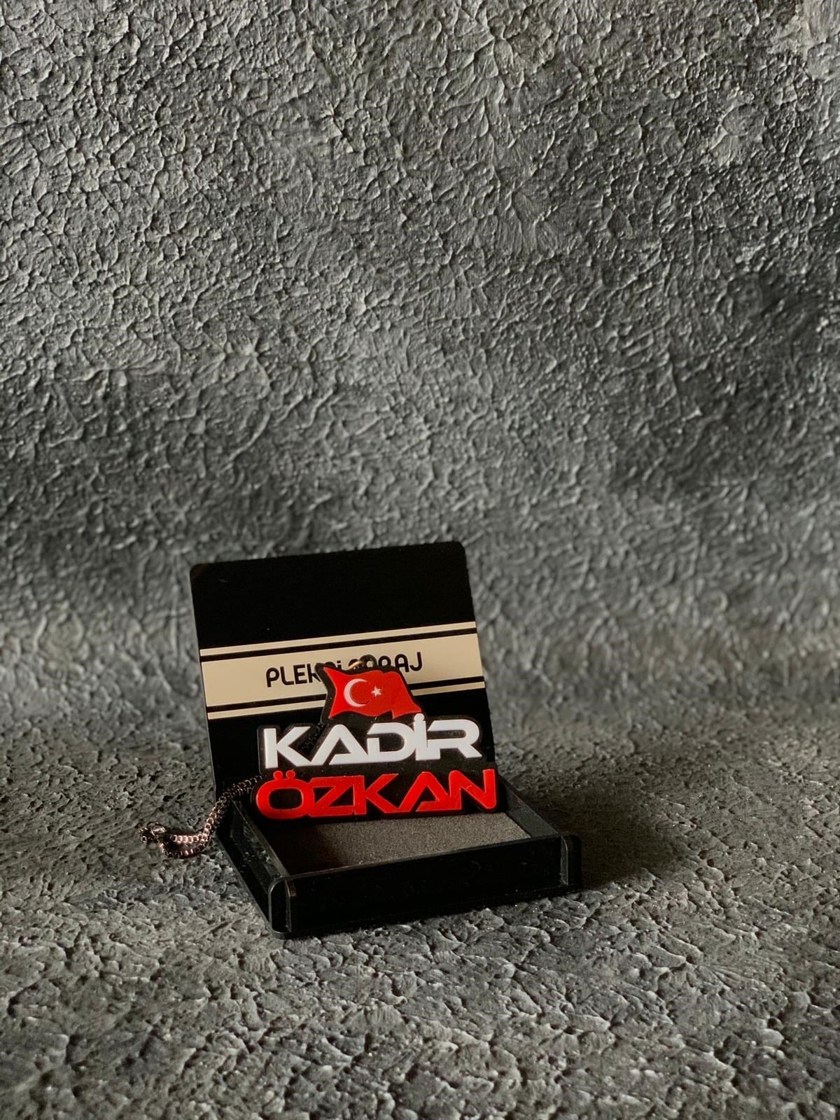 3D Türk Bayraklı Ayna Süsü