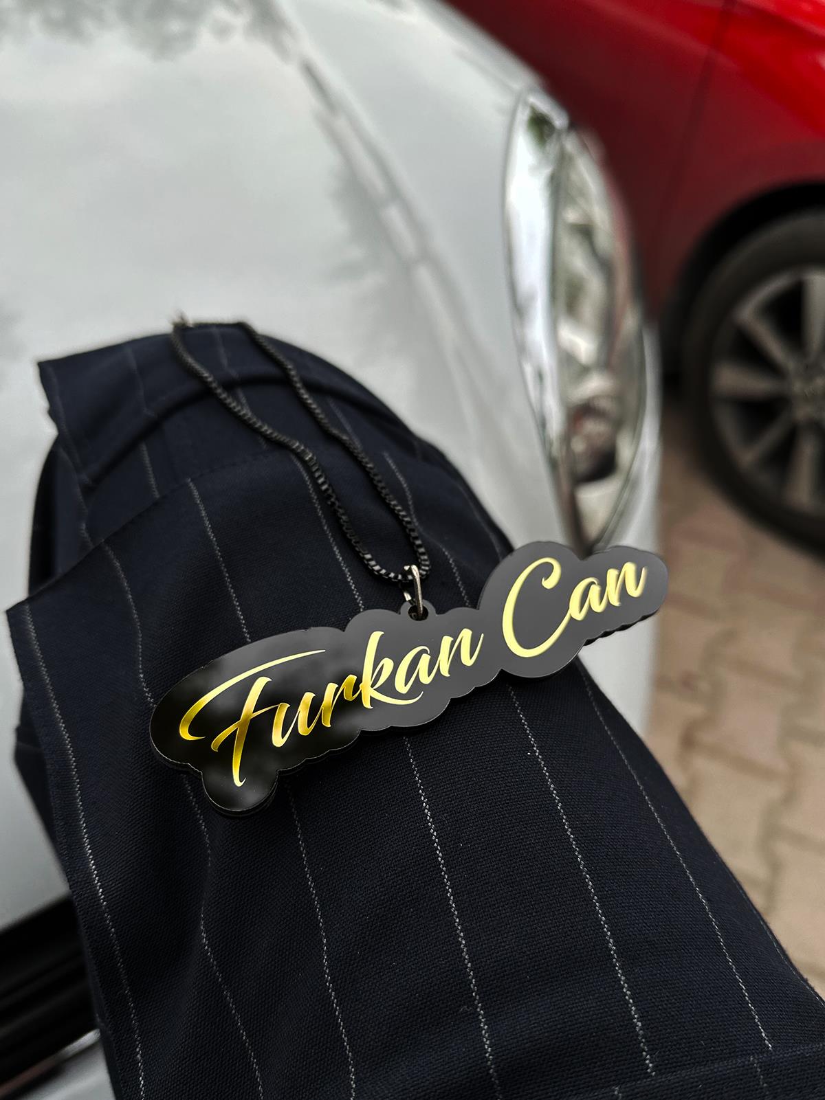 El Yazılı Gold Markalama İsimli Ayna SüsüAyna Süsü