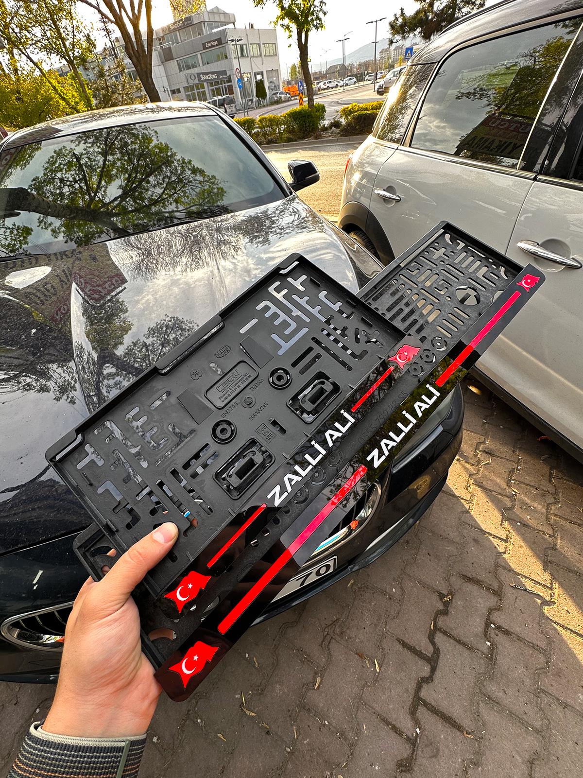 İsimli Özel Şerit Takmatik PlakalıkPlakalık