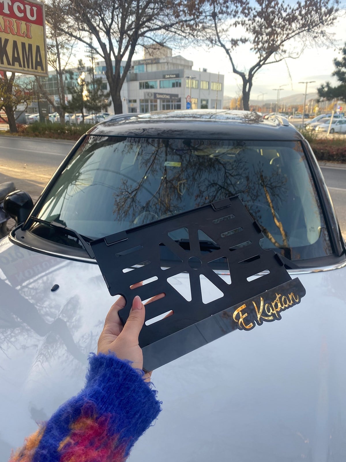 Kare Takmatik Motor Plakalık 24x15,5Plakalık