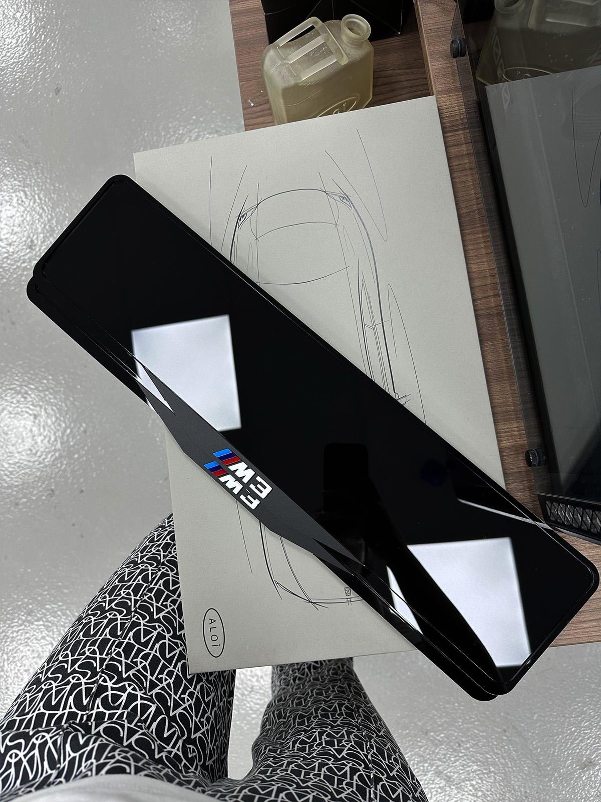 Özel Seri Full Pleksi MattBlack M3 PlakalıkPlakalık