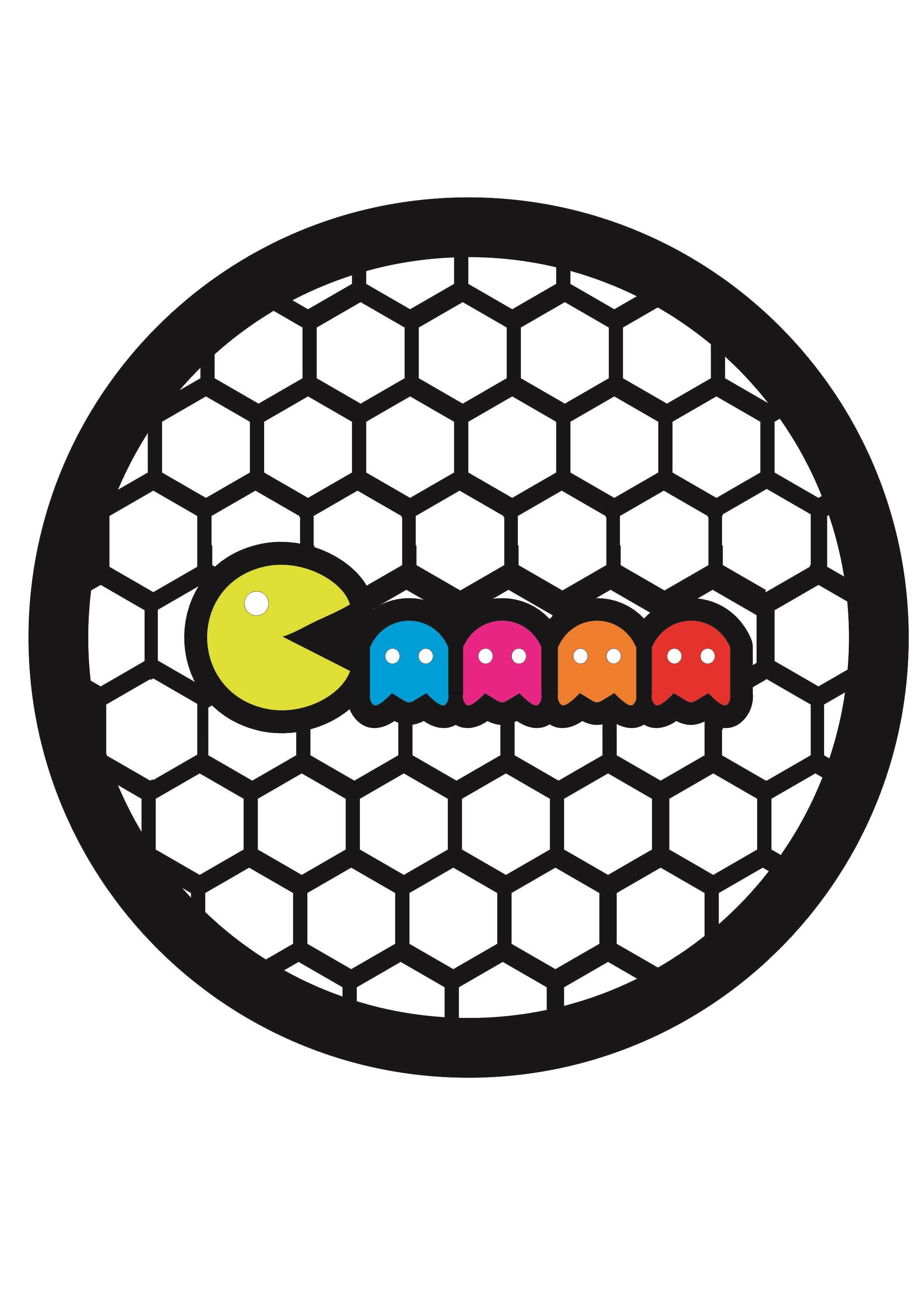 Pac-Man Figürlü Akrilik Midrange KapağıMidrange Kapakları