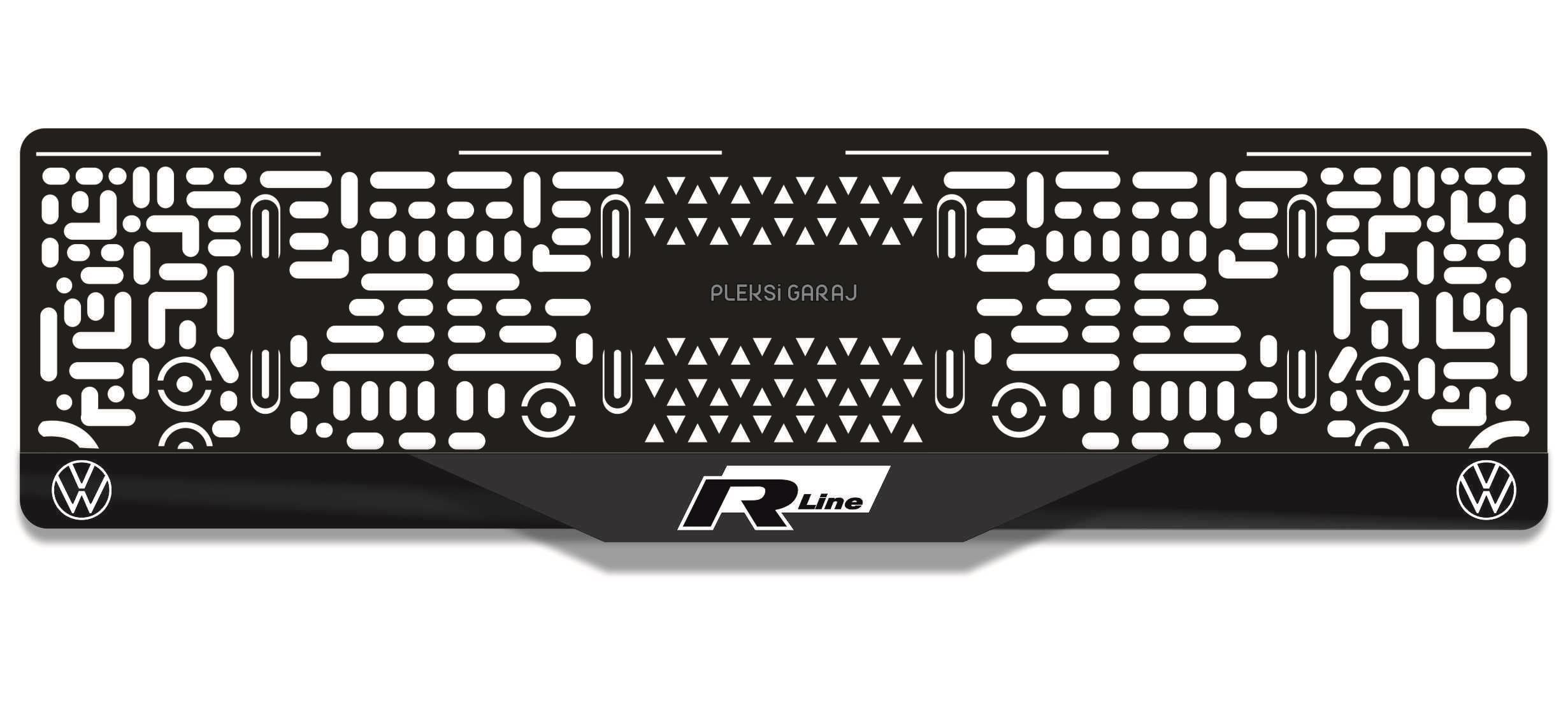 R Line VW 3D Mat Takmatik PlakalıkVolkswagen