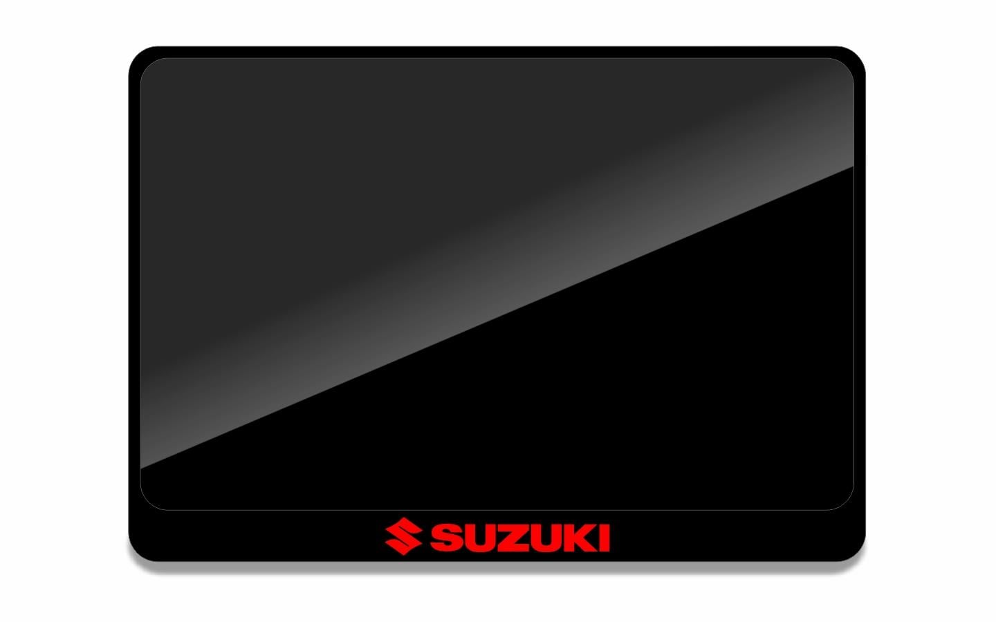 SUZUKI Akrilik 3D Çerçeveli Pleksi Motor Plakalık Orj Plaka Boyutu İçin 24x15cmMotor Plakalık