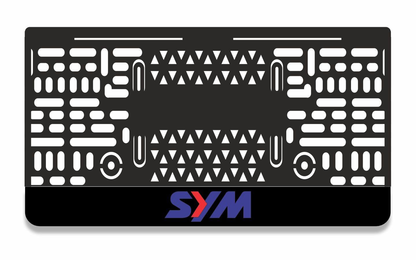 SYM 3D Lazer Kesim Takmatik Motor PlakalıkMotor Plakalık
