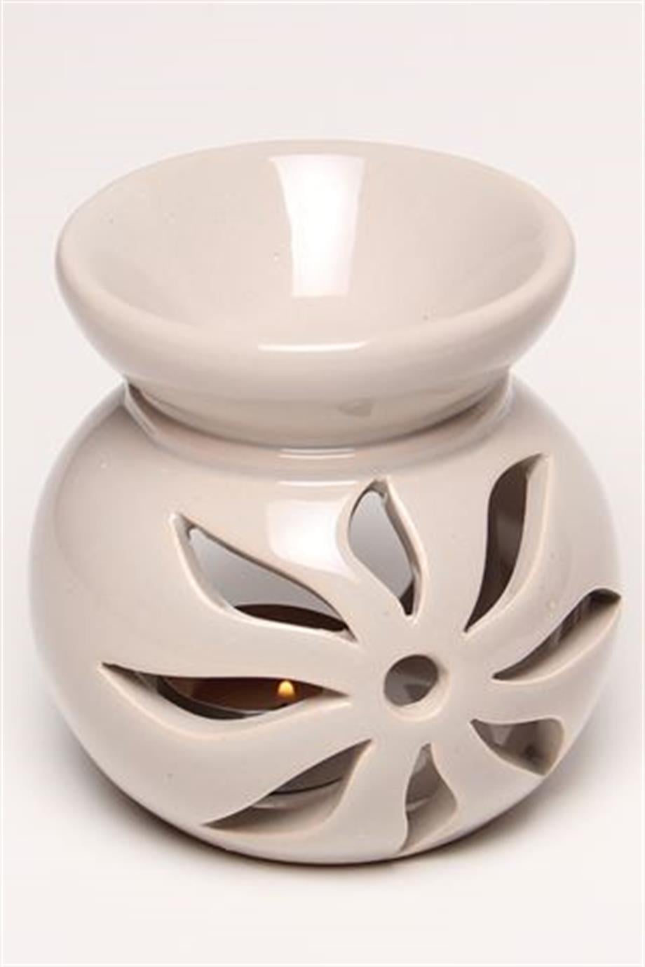 Bej Aromaterapi Seramik Buhurdanlık