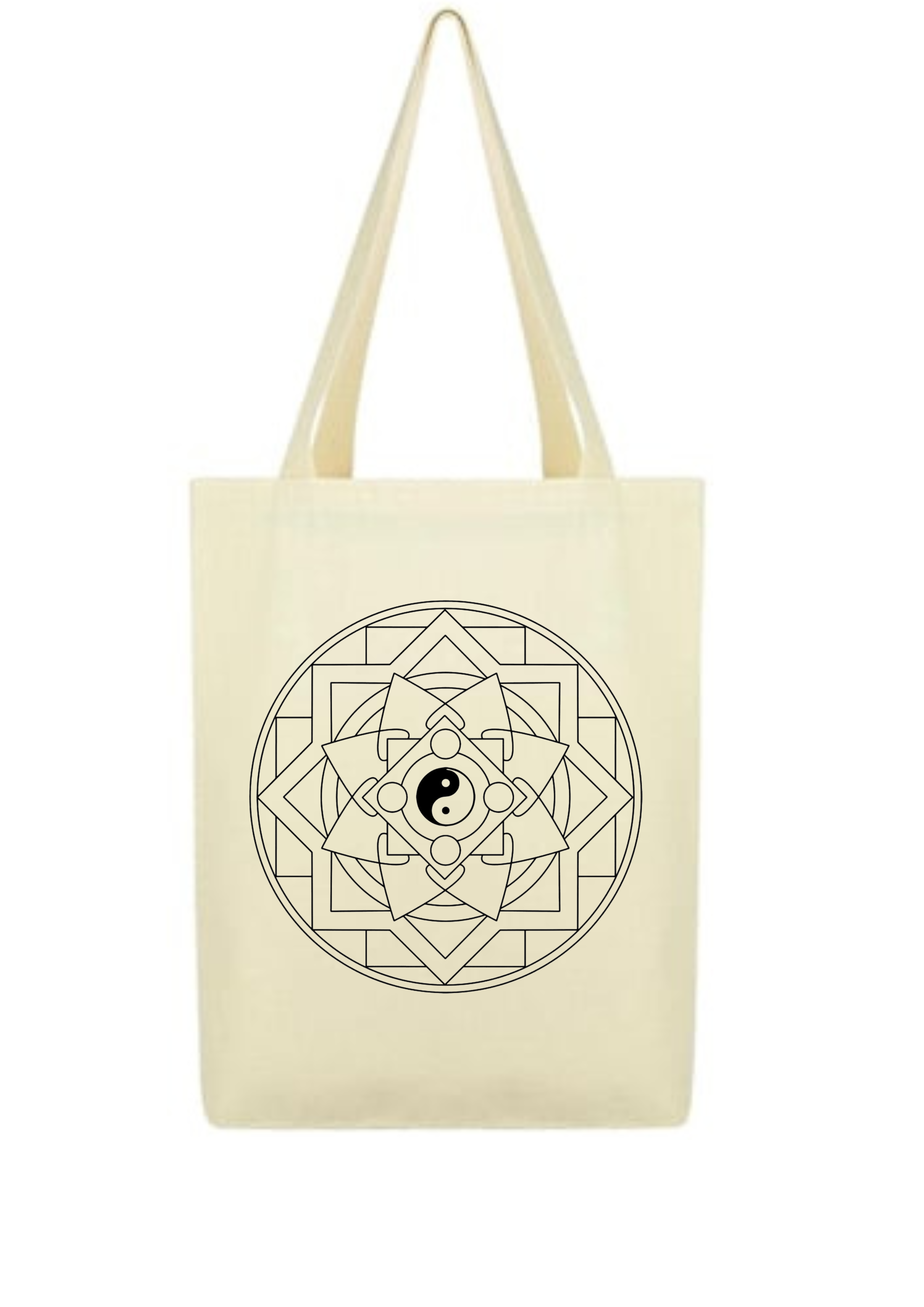 Mandala Bez Çanta Boyama - Yin Yang - Yaşam Enerjisi 