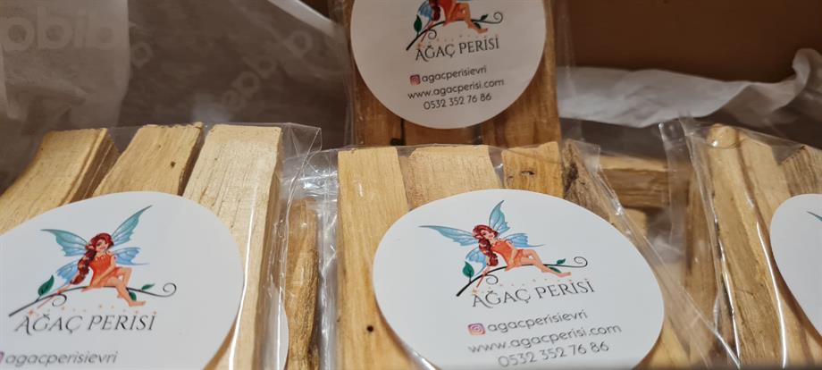 Ağaçperisi Evri Palo Santo Ağaç Tütsüsü Peru 30-35 Gr Ve Feng Shui Bol Şans Konik Tütsü
