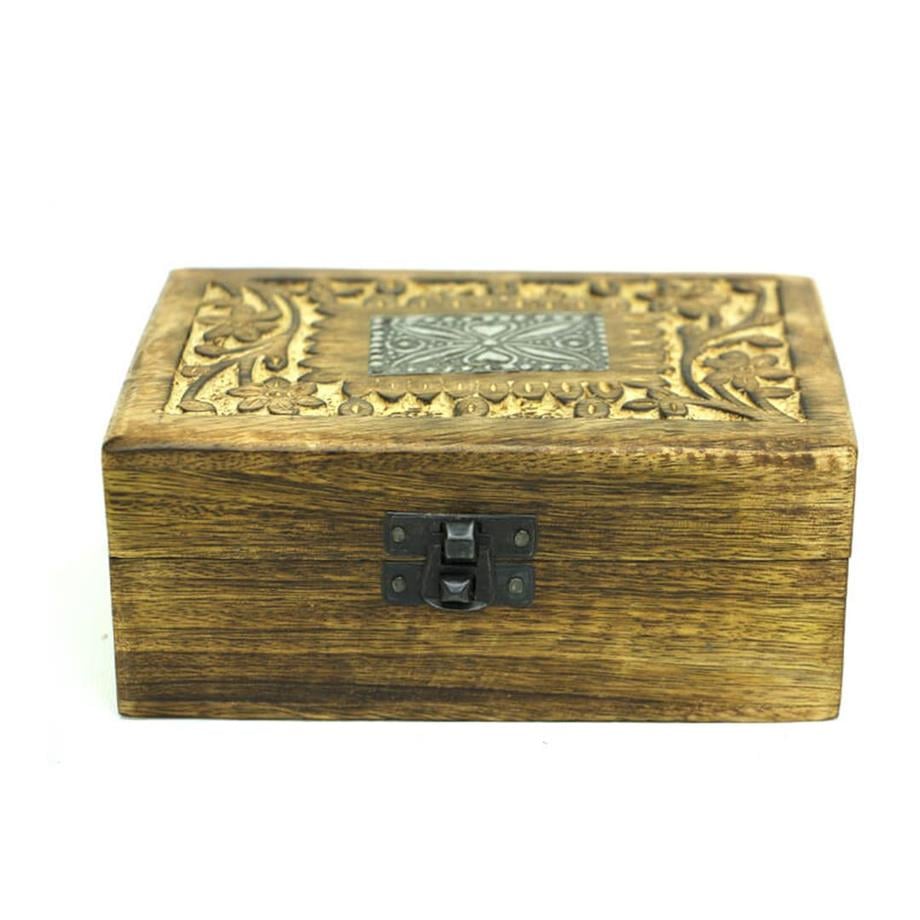 Kutu Ahşap Antik-Çiçek