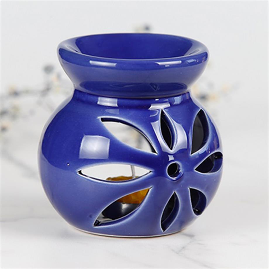 Lacivert Aromaterapi Seramik Buhurdanlık
